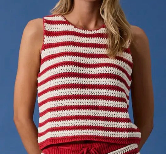 Red Crochet Tank