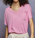 Pink V Neck
