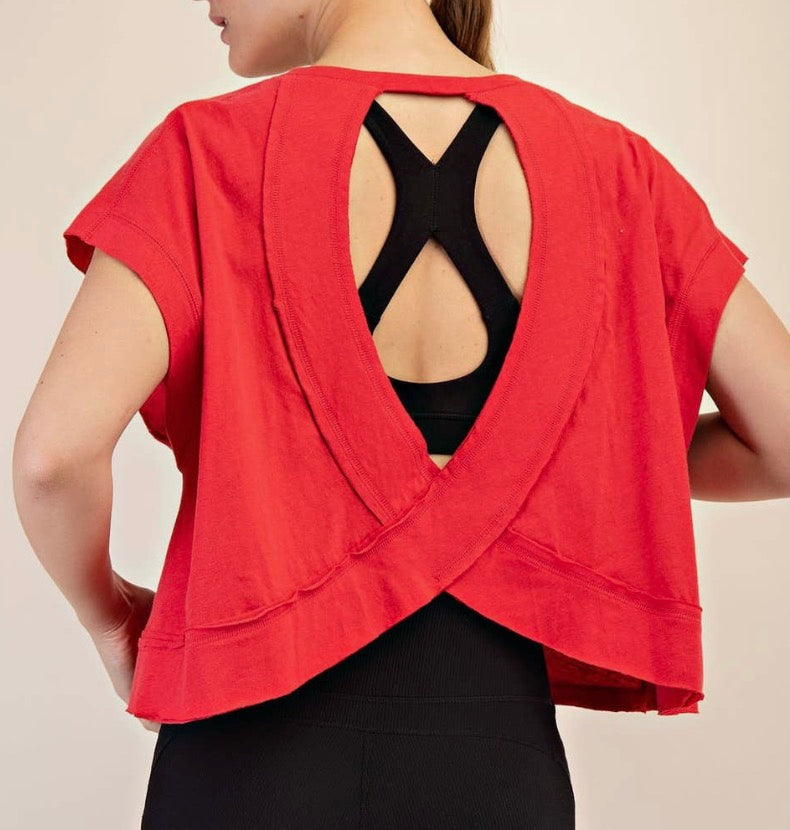 Red Open Back