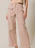 Tan Striped Pants