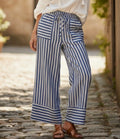 Blue Striped Pants