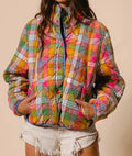 Plaid Quilted Jacket