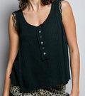 Black Textured Tank