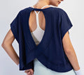 Navy Open Back