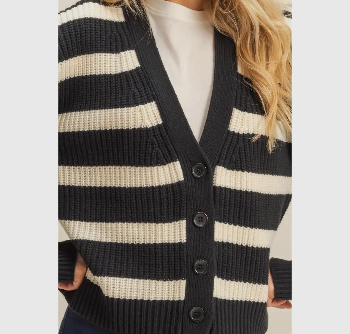 Black Stripe Sweater