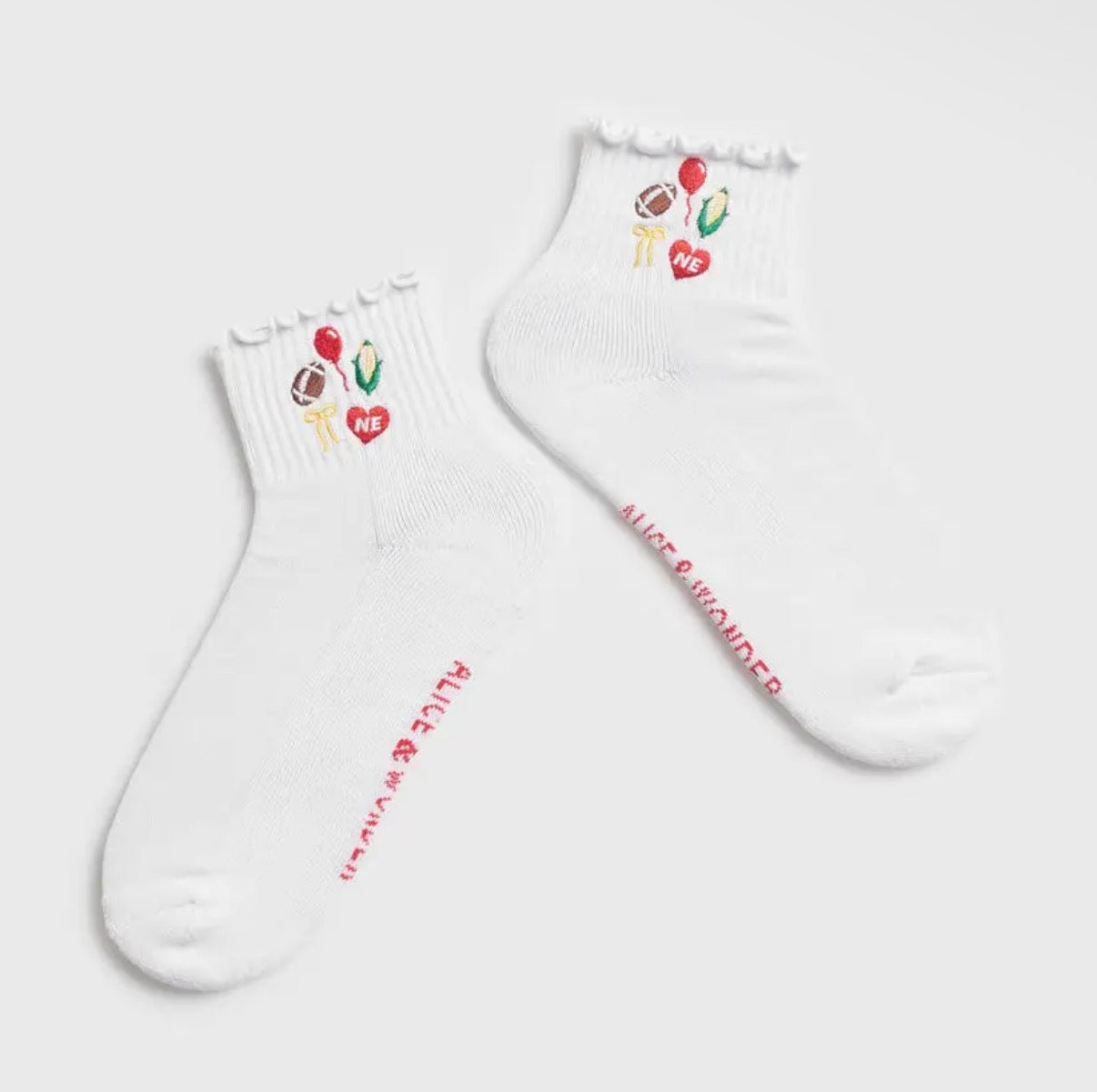Nebraska Ruffle Socks