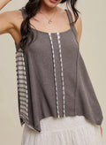 Grey Boho Tank