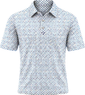 Mens Happy Hole Polo Blue
